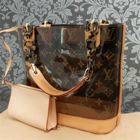 louis vuitton plastica trasparente|louis vuitton transparent bag.